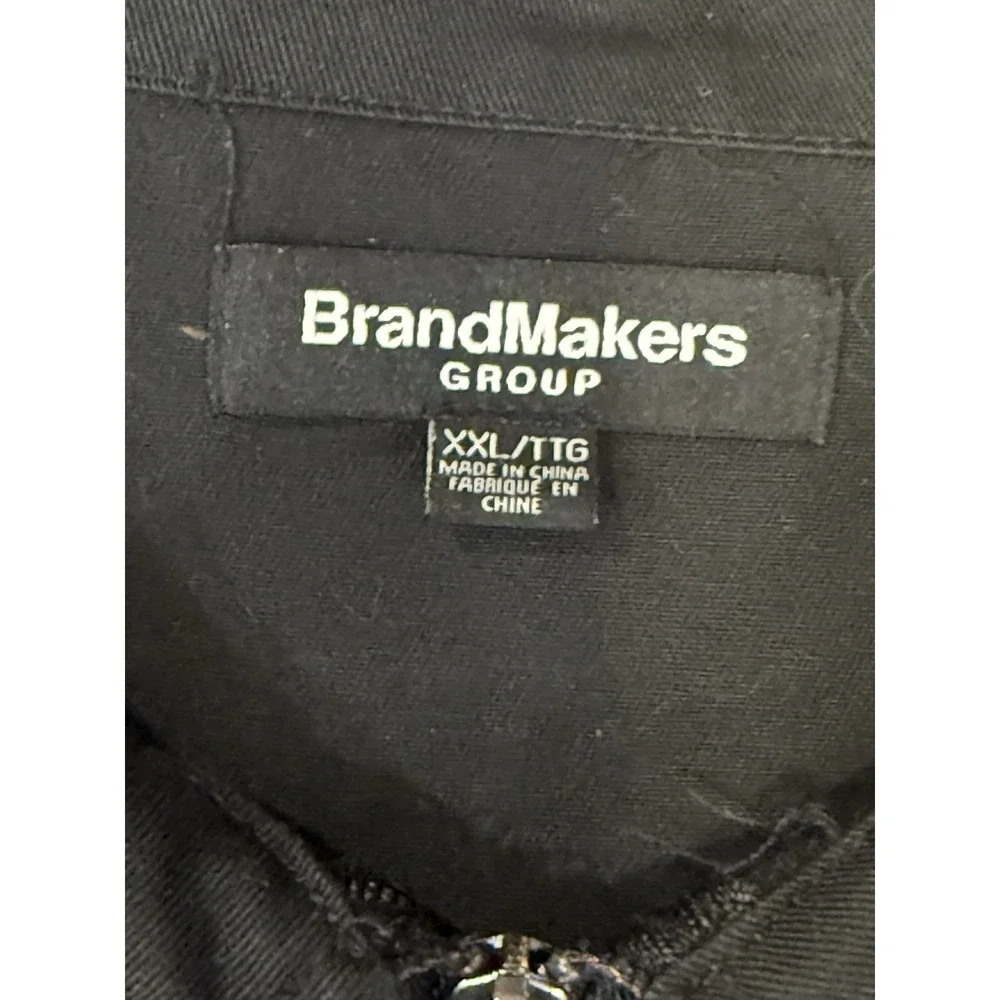 BrandMakers Jacket Mens 2XL Black Monaco Circuit De Racing‎ Car Windbreaker Zip